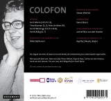 <p>colofon Bach-cd Nico van den Hooven</p>